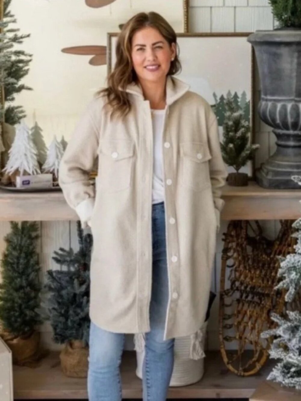 JIllian Harris / Jackson Rowe Scholar Shacket size Medium